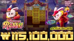 🎰대회영상: 포춘 래빗 🔥당첨금 1억!!🔥 빅윈!! [PG소프트]