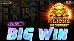 5 라이언즈 메가웨이즈 x2,450배 빅윈!! [프라그마틱]